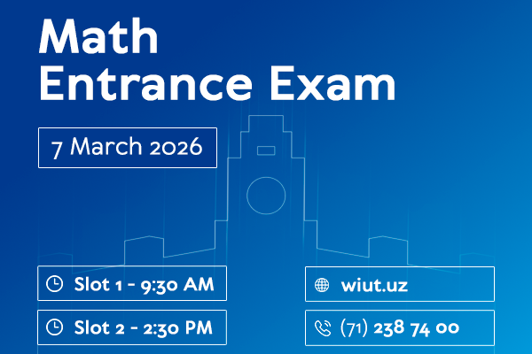 WIUT Math Entrance Exams – Secure Your Spot Now!