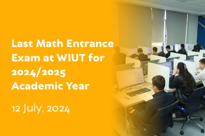 Do not miss the Last Math Exam at WIUT!