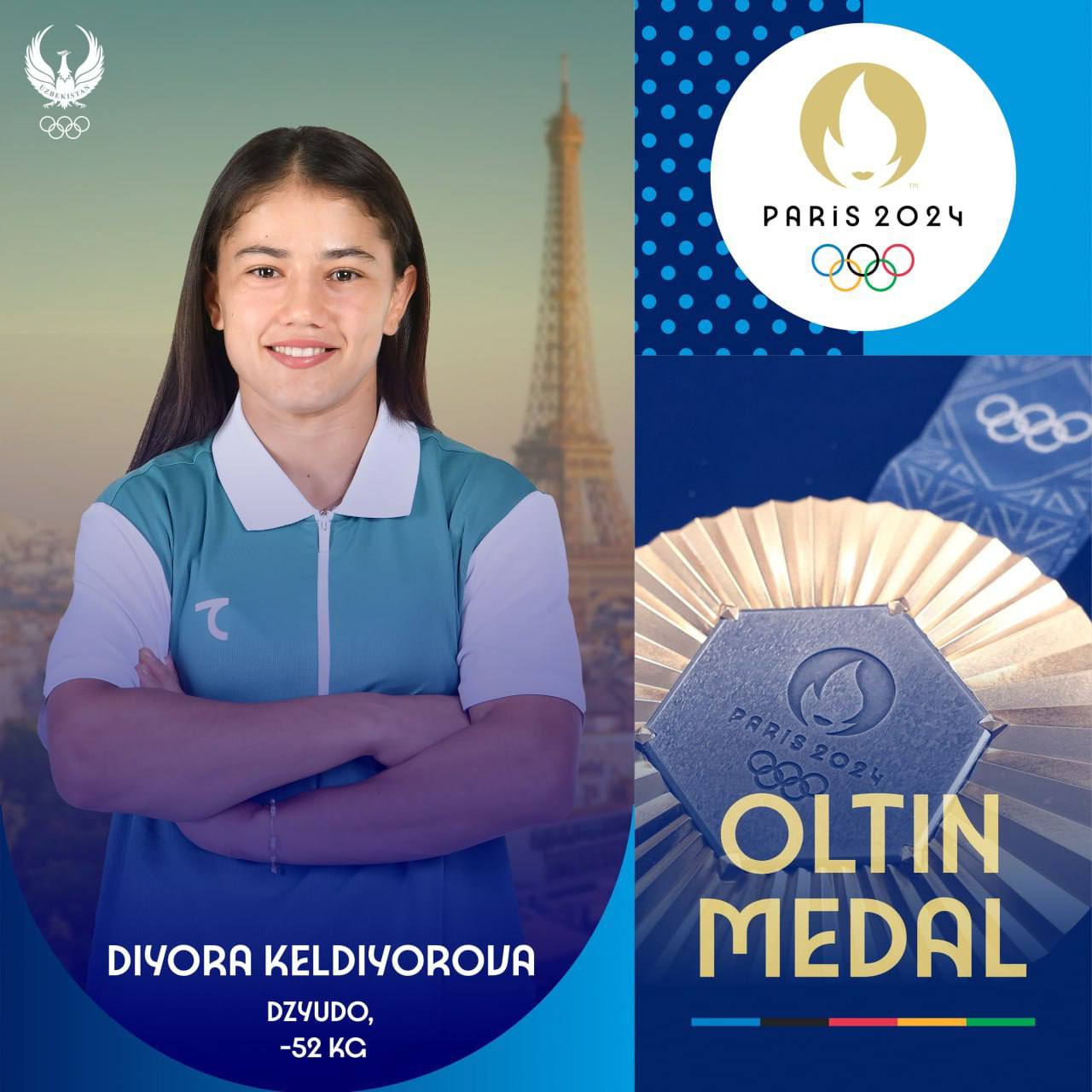 WIUT congratulates Diyora Keldiyorova on a historic victory at the Olympics 2024!