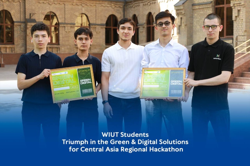 WIUT Students Triumph in the Green & Digital Solutions for Central Asia Regional Hackathon